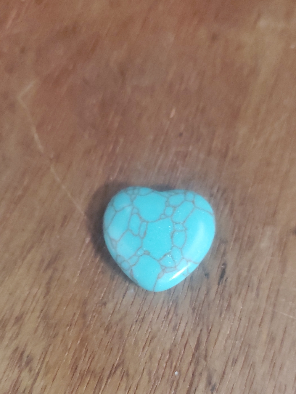 Blue Heart stone Pocket Hug D